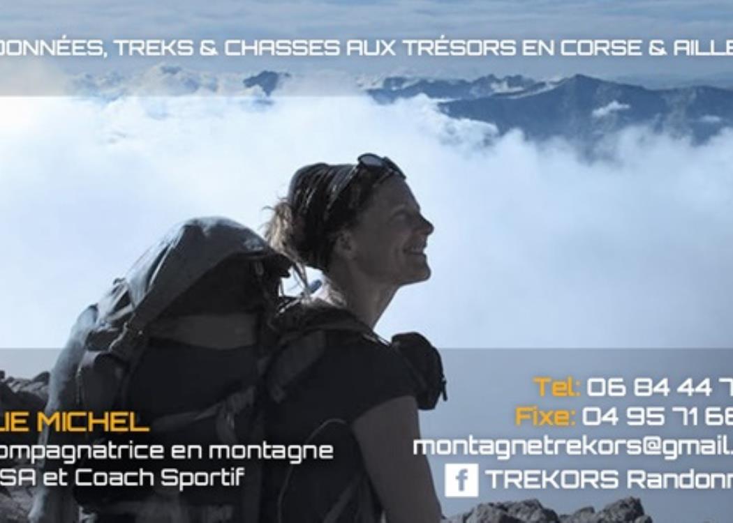 Trekors  julie michel chaffurin accompagnatrice en montagne en Corse